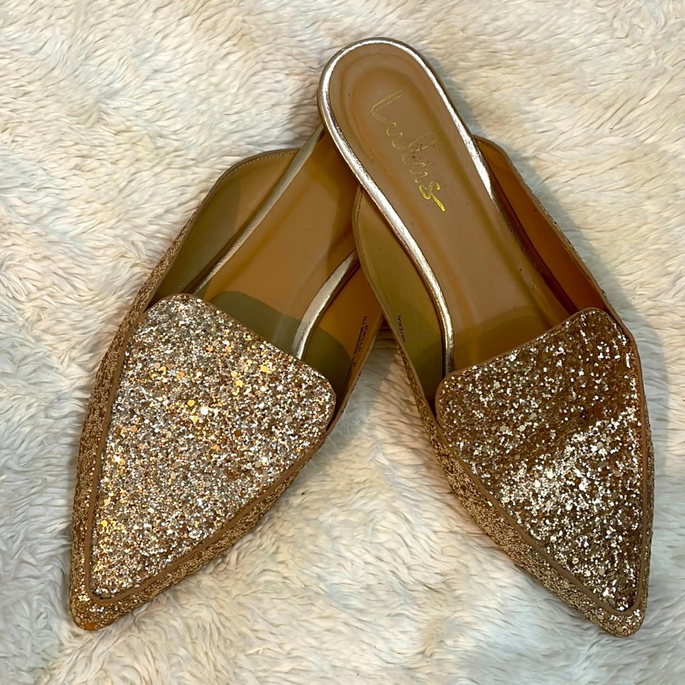 Lulus Glitter Joelle Slip Ons